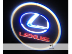 Проекция на двери с эмблемой Lexus